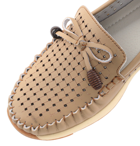 ЖЕНСКИЕ МОКАСИНЫ НАТУРАЛЬНАЯ КОЖА BINIFOOT/BNF ТАЙВАНЬ