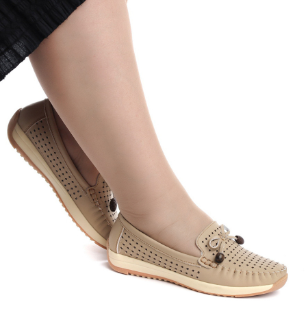 ЖЕНСКИЕ МОКАСИНЫ НАТУРАЛЬНАЯ КОЖА BINIFOOT/BNF ТАЙВАНЬ