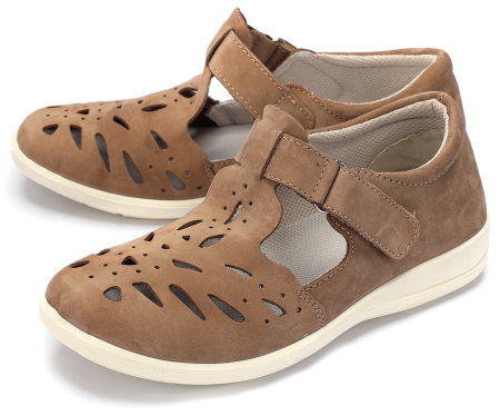 ЖЕНСКИЕ ОРТОПЕДИЧЕСКИЕ  ТУФЛИ НАТУРАЛЬНАЯ КОЖА НУБУК СУПЕРКОМФОРТ АЛМИ РОССИЯ