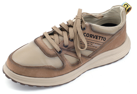 МУЖСКИЕ КРОССОВКИ НАТУРАЛЬНАЯ КОЖА CORVETTO ИТАЛИЯ