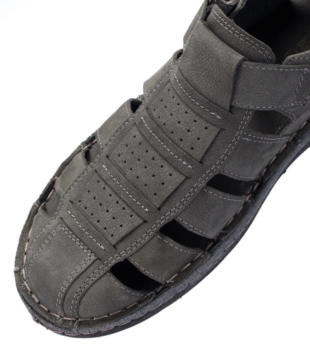 МУЖСКИЕ САНДАЛИИ НАТУРАЛЬНАЯ КОЖА (НУБУК) РОСВЕСТ РОССИЯ