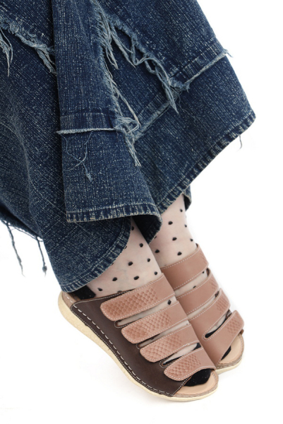 ЖЕНСКИЕ САБО НАТУРАЛЬНАЯ КОЖА GUGU ГЕРМАНИЯ