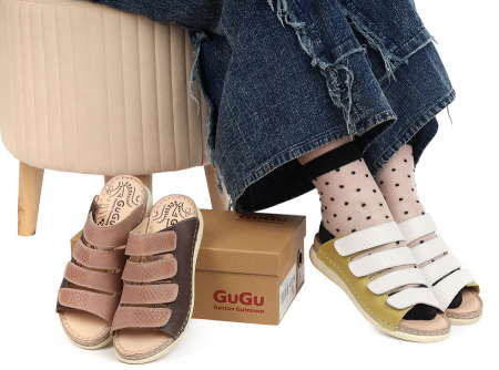 ЖЕНСКИЕ САБО НАТУРАЛЬНАЯ КОЖА GUGU ГЕРМАНИЯ