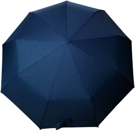 ЗОНТ СИНИЙ АВТОМАТ РУЧКА КАРАБИН 9 СПИЦ