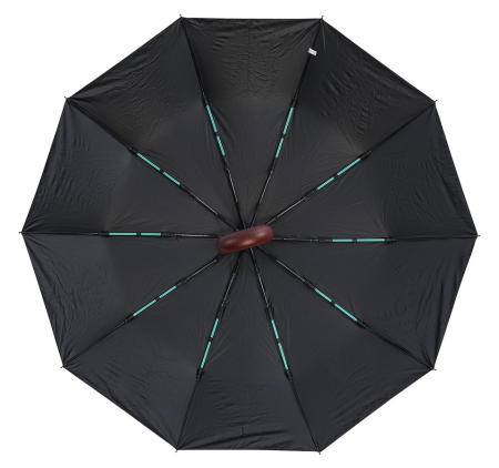 ЗОНТ МУЖСКОЙ ЧЕРНЫЙ АВТОМАТ 10 СПИЦ