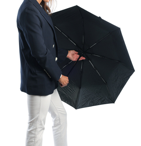 ЗОНТ ЧЕРНЫЙ АВТОМАТ 8 СПИЦ