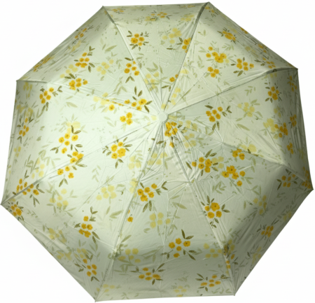 ЗОНТ ЖЕЛТЫЙ ЖЕЛТЫЕ ЦВЕТЫ АВТОМАТ АНТИВЕТЕР 8 СПИЦ