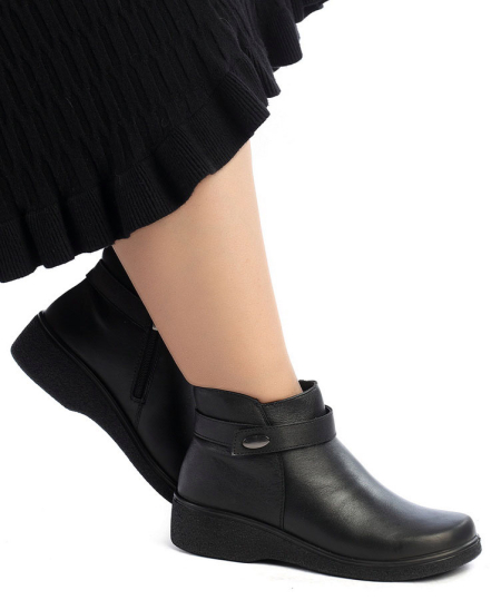 ЖЕНСКИЕ БОТИНКИ НАТУРАЛЬНАЯ КОЖА / БАЙКА РОСВЕСТ РОССИЯ