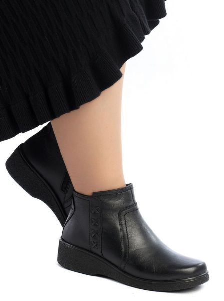 ЖЕНСКИЕ БОТИНКИ НАТУРАЛЬНАЯ КОЖА / БАЙКА РОСВЕСТ РОССИЯ