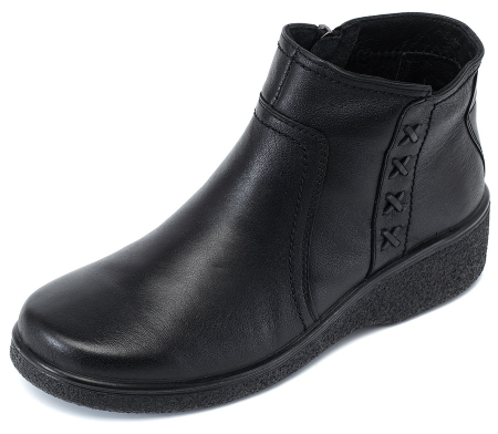 ЖЕНСКИЕ БОТИНКИ НАТУРАЛЬНАЯ КОЖА / БАЙКА РОСВЕСТ РОССИЯ