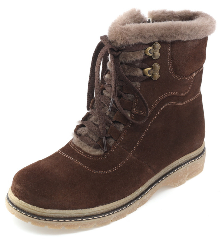 ЖЕНСКИЕ БОТИНКИ НАТУРАЛЬНАЯ КОЖА (ЗАМША) / ШЕРСТЬ МАРКО БЕЛАРУСЬ