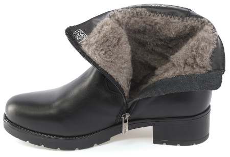 ЖЕНСКИЕ БОТИНКИ НАТУРАЛЬНАЯ КОЖА / ШЕРСТЬ МАРКО БЕЛАРУСЬ