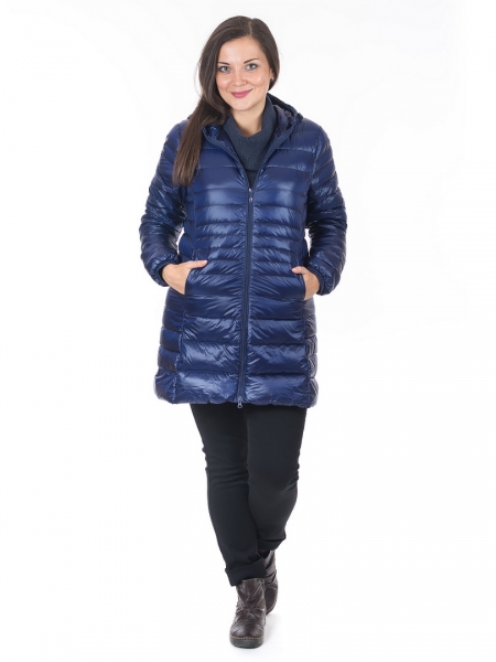 УЛЬТРАЛЁГКАЯ ПУХОВАЯ КУРТКА ДЛИННАЯ  L(42)-7XL(58)