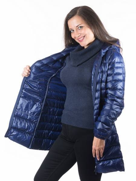 УЛЬТРАЛЁГКАЯ ПУХОВАЯ КУРТКА ДЛИННАЯ  L(42)-7XL(58)