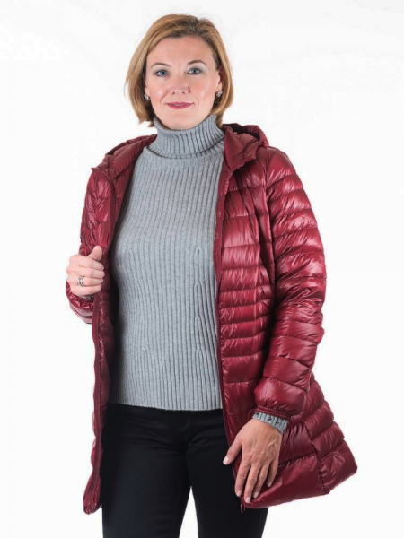 УЛЬТРАЛЁГКАЯ ПУХОВАЯ КУРТКА ДЛИННАЯ  L(42)-7XL(58)