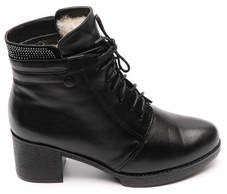 ЖЕНСКИЕ БОТИНКИ НАТУРАЛЬНАЯ КОЖА НАТУРАЛЬНЫЙ МЕХ GUGU ГЕРМАНИЯ