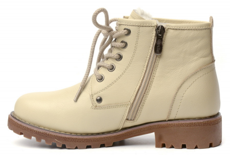 ЖЕНСКИЕ БОТИНКИ НАТУРАЛЬНАЯ КОЖА НАТУРАЛЬНЫЙ МЕХ GUGU ГЕРМАНИЯ