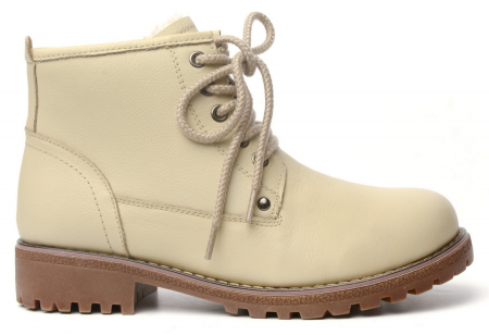 ЖЕНСКИЕ БОТИНКИ НАТУРАЛЬНАЯ КОЖА НАТУРАЛЬНЫЙ МЕХ GUGU ГЕРМАНИЯ