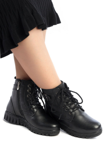 ЖЕНСКИЕ БОТИНКИ НАТУРАЛЬНАЯ КОЖА /ШЕРСТЬ GUGU ГЕРМАНИЯ