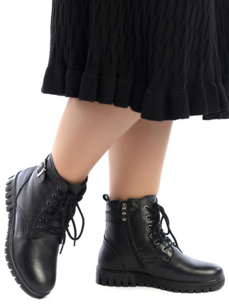 ЖЕНСКИЕ БОТИНКИ НАТУРАЛЬНАЯ КОЖА /ШЕРСТЬ GUGU ГЕРМАНИЯ