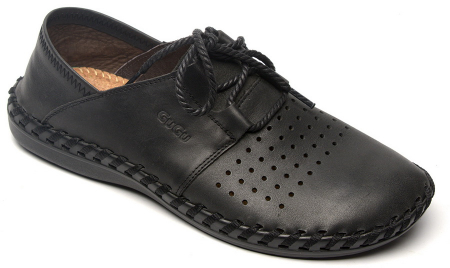 МУЖСКИЕ МОКАСИНЫ С ПЕРФОРАЦИЕЙ НАТУРАЛЬНАЯ КОЖА GUGU ГЕРМАНИЯ
