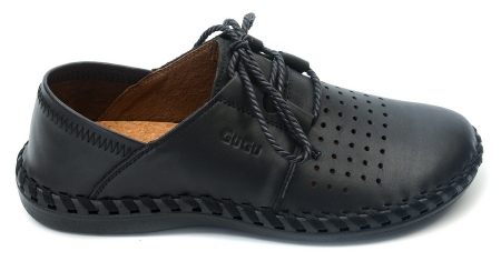 МУЖСКИЕ МОКАСИНЫ С ПЕРФОРАЦИЕЙ НАТУРАЛЬНАЯ КОЖА GUGU ГЕРМАНИЯ