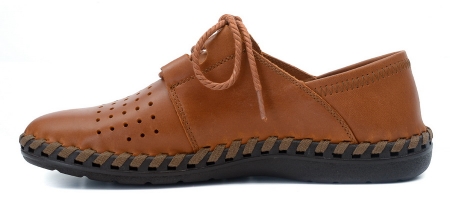 МУЖСКИЕ МОКАСИНЫ С ПЕРФОРАЦИЕЙ НАТУРАЛЬНАЯ КОЖА GUGU ГЕРМАНИЯ