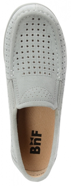 ЖЕНСКИЕ МОКАСИНЫ С ПЕРФОРАЦИЕЙ НАТУРАЛЬНАЯ ЗАМША BINIFOOT ТАЙВАНЬ