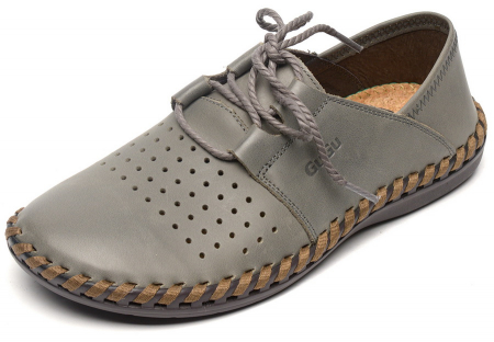 МУЖСКИЕ МОКАСИНЫ С ПЕРФОРАЦИЕЙ НАТУРАЛЬНАЯ КОЖА GUGU ГЕРМАНИЯ