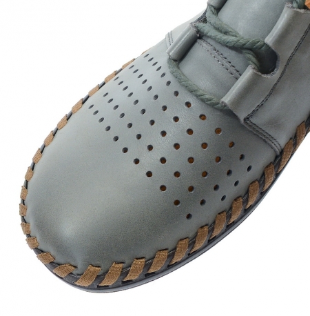 МУЖСКИЕ МОКАСИНЫ С ПЕРФОРАЦИЕЙ НАТУРАЛЬНАЯ КОЖА GUGU ГЕРМАНИЯ