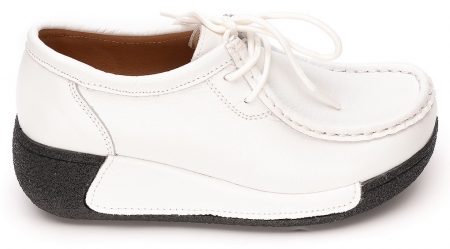 ЖЕНСКИЕ МОКАСИНЫ НА ТАНКЕТКЕ НАТУРАЛЬНАЯ КОЖА BINIFOOT/BNF ТАЙВАНЬ