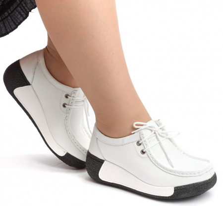 ЖЕНСКИЕ МОКАСИНЫ НА ТАНКЕТКЕ НАТУРАЛЬНАЯ КОЖА BINIFOOT/BNF ТАЙВАНЬ