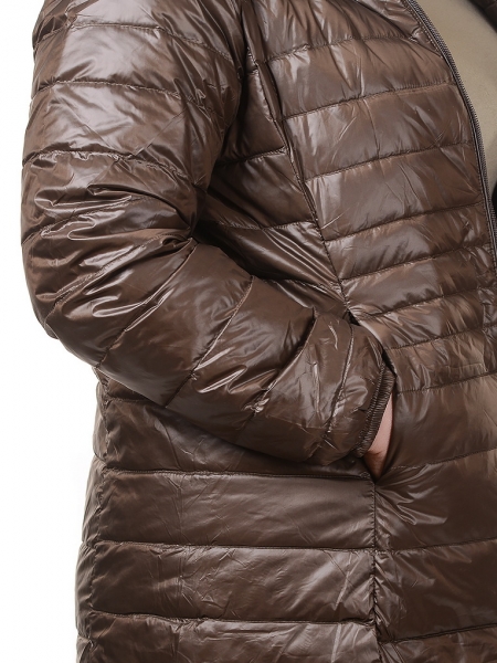 УЛЬТРАЛЁГКАЯ ПУХОВАЯ КУРТКА ДЛИННАЯ  L(42)-7XL(58)