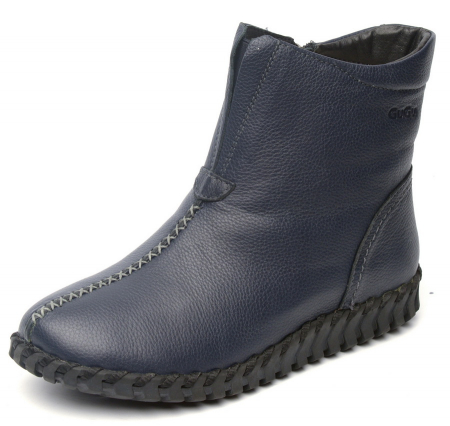 ЖЕНСКИЕ БОТИНКИ НАТУРАЛЬНАЯ КОЖА НАТУРАЛЬНЫЙ МЕХ GUGU ГЕРМАНИЯ