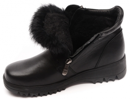 ЖЕНСКИЕ БОТИНКИ НАТУРАЛЬНАЯ КОЖА / 100% ШЕРСТЬ GUGU ГЕРМАНИЯ