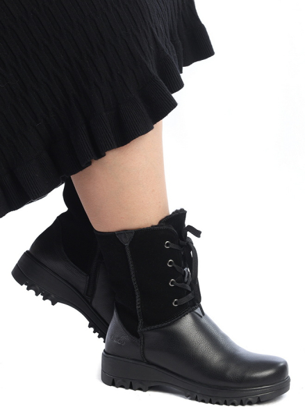 ЖЕНСКИЕ САПОГИ НАТУРАЛЬНАЯ КОЖА+ЗАМША/ШЕРСТЬ GUGU ГЕРМАНИЯ