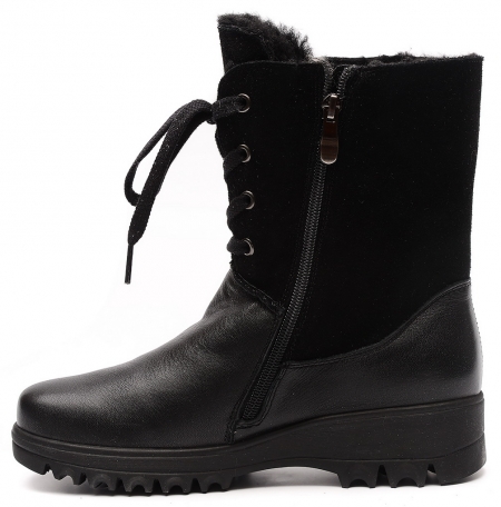 ЖЕНСКИЕ САПОГИ НАТУРАЛЬНАЯ КОЖА+ЗАМША/ШЕРСТЬ GUGU ГЕРМАНИЯ