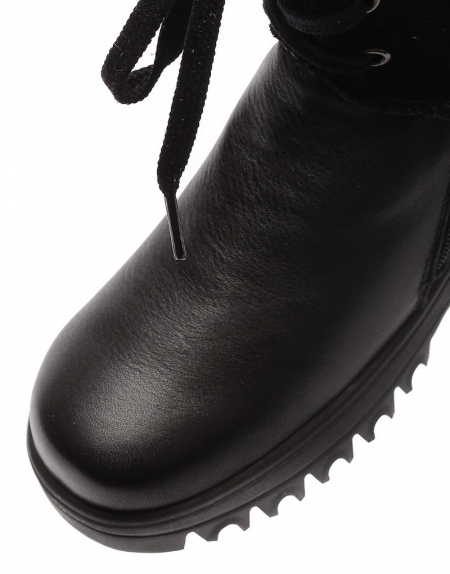 ЖЕНСКИЕ САПОГИ НАТУРАЛЬНАЯ КОЖА+ЗАМША/ШЕРСТЬ GUGU ГЕРМАНИЯ