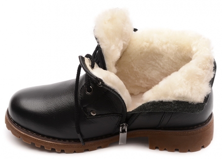 ЖЕНСКИЕ БОТИНКИ НАТУРАЛЬНАЯ КОЖА НАТУРАЛЬНЫЙ МЕХ GUGU ГЕРМАНИЯ