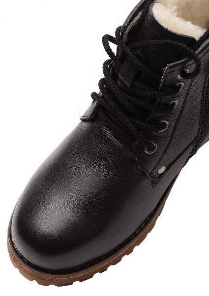 ЖЕНСКИЕ БОТИНКИ НАТУРАЛЬНАЯ КОЖА НАТУРАЛЬНЫЙ МЕХ GUGU ГЕРМАНИЯ