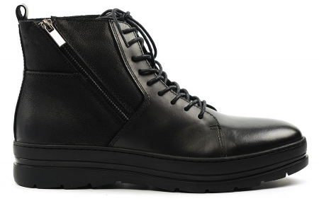 МУЖСКИЕ БОТИНКИ НАТУРАЛЬНАЯ КОЖА НАТУРАЛЬНЫЙ МЕХ GUGU ГЕРМАНИЯ