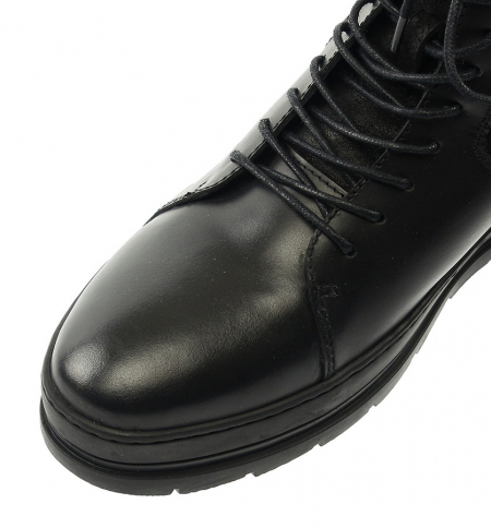 МУЖСКИЕ БОТИНКИ НАТУРАЛЬНАЯ КОЖА НАТУРАЛЬНЫЙ МЕХ GUGU ГЕРМАНИЯ