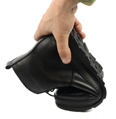 МУЖСКИЕ БОТИНКИ НАТУРАЛЬНАЯ КОЖА НАТУРАЛЬНЫЙ МЕХ GUGU ГЕРМАНИЯ