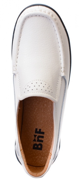 ЖЕНСКИЕ МОКАСИНЫ НА ТАНКЕТКЕ НАТУРАЛЬНАЯ КОЖА BINIFOOT/BNF ТАЙВАНЬ