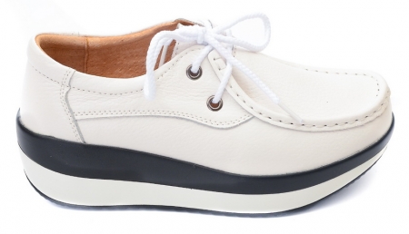 ЖЕНСКИЕ МОКАСИНЫ НА ТАНКЕТКЕ НАТУРАЛЬНАЯ КОЖА BINIFOOT/BNF ТАЙВАНЬ