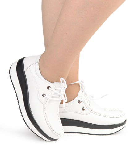 ЖЕНСКИЕ МОКАСИНЫ НА ТАНКЕТКЕ НАТУРАЛЬНАЯ КОЖА BINIFOOT/BNF ТАЙВАНЬ