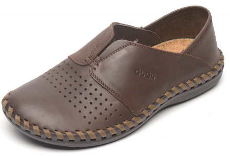 МОКАСИНЫ МУЖСКИЕ С ПЕРФОРАЦИЕЙ НАТУРАЛЬНАЯ КОЖА GUGU ГЕРМАНИЯ
