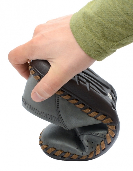 МУЖСКИЕ МОКАСИНЫ С ПЕРФОРАЦИЕЙ НАТУРАЛЬНАЯ КОЖА GUGU ГЕРМАНИЯ