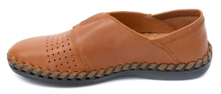 МУЖСКИЕ МОКАСИНЫ С ПЕРФОРАЦИЕЙ НАТУРАЛЬНАЯ КОЖА GUGU ГЕРМАНИЯ