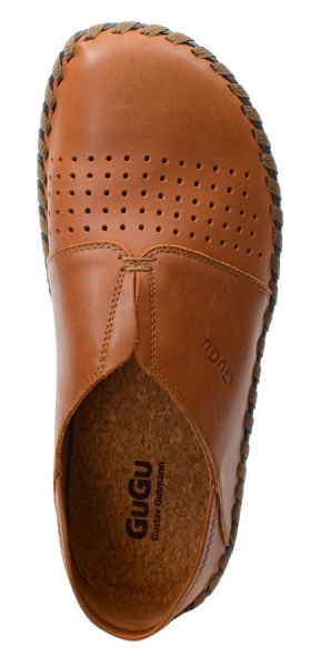 МУЖСКИЕ МОКАСИНЫ С ПЕРФОРАЦИЕЙ НАТУРАЛЬНАЯ КОЖА GUGU ГЕРМАНИЯ